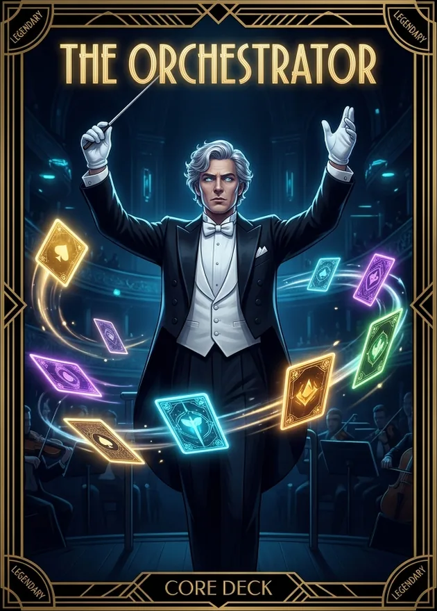 Carta The Orchestrator de Invokard, enruta tareas a la carta adecuada